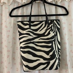Zebra Print Tote Bag